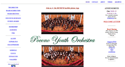 Desktop Screenshot of pocono-youth-orchestra.org